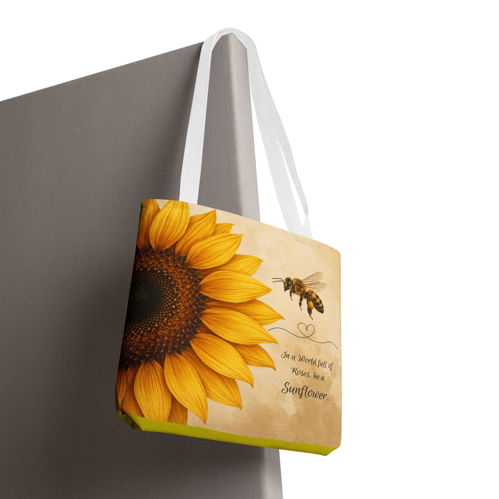 Sunflower & Bee Tote Bag
