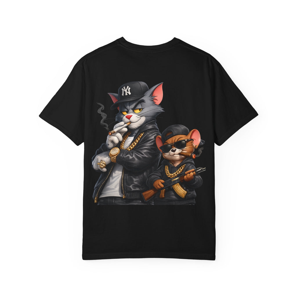 Gangster Cat & Mouse Graphic T-Shirt