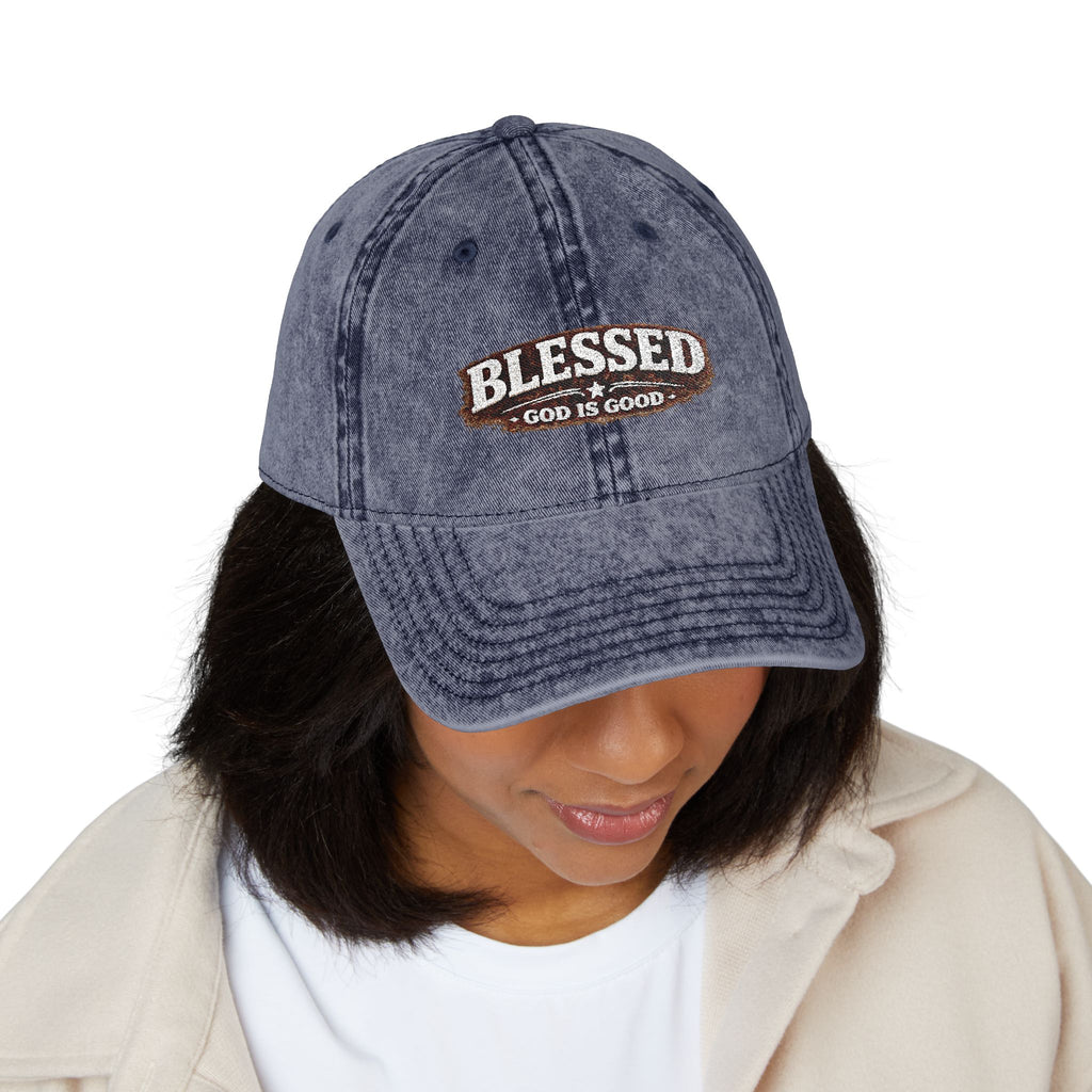 Blessed Vintage Embroidered Cap
