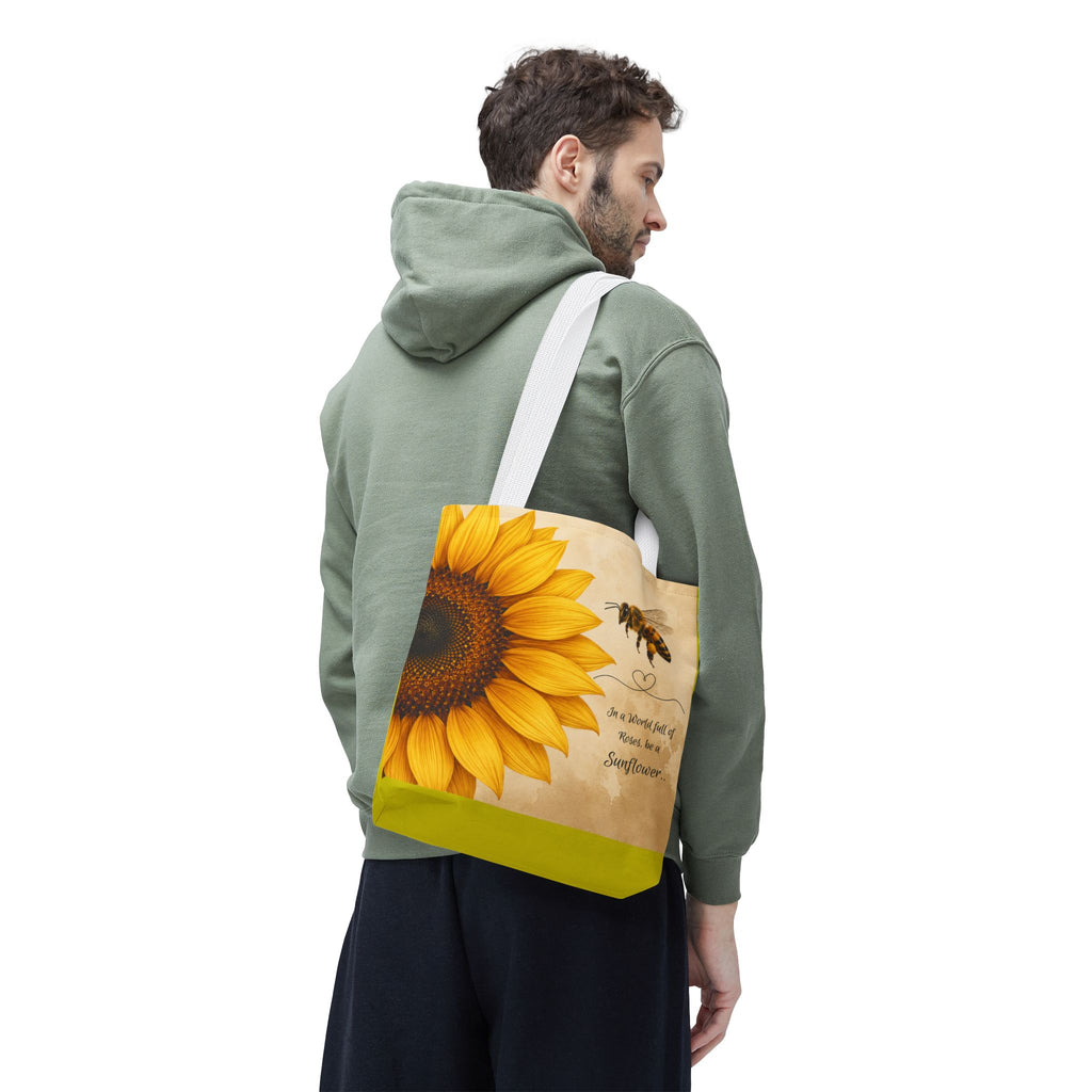 Sunflower & Bee Tote Bag