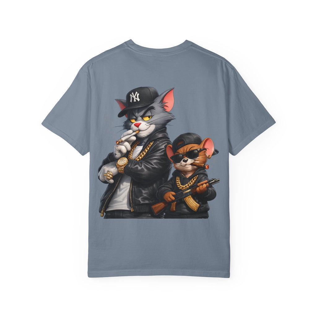 Gangster Cat & Mouse Graphic T-Shirt