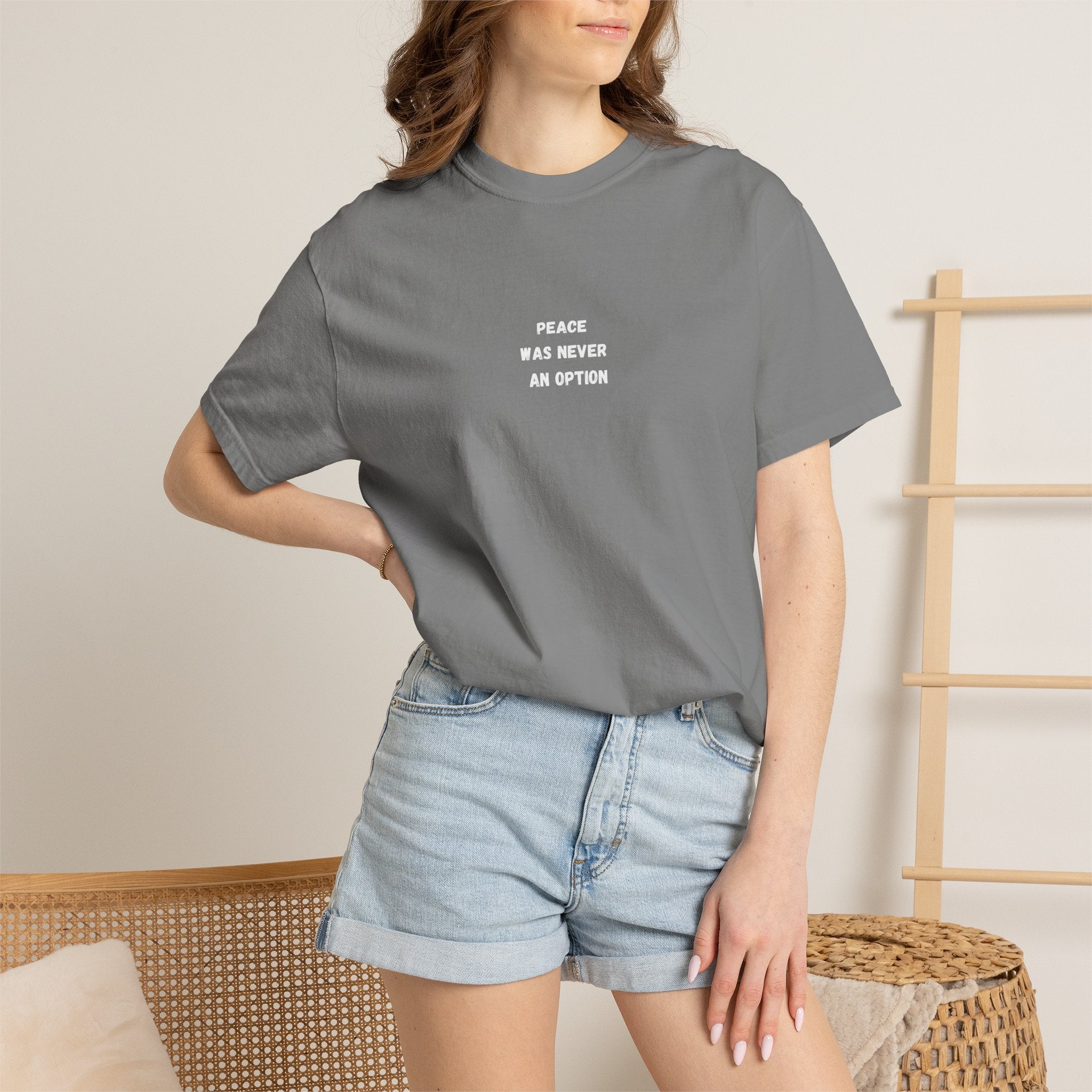 'Peace Was Never An Option' Graphic Tee