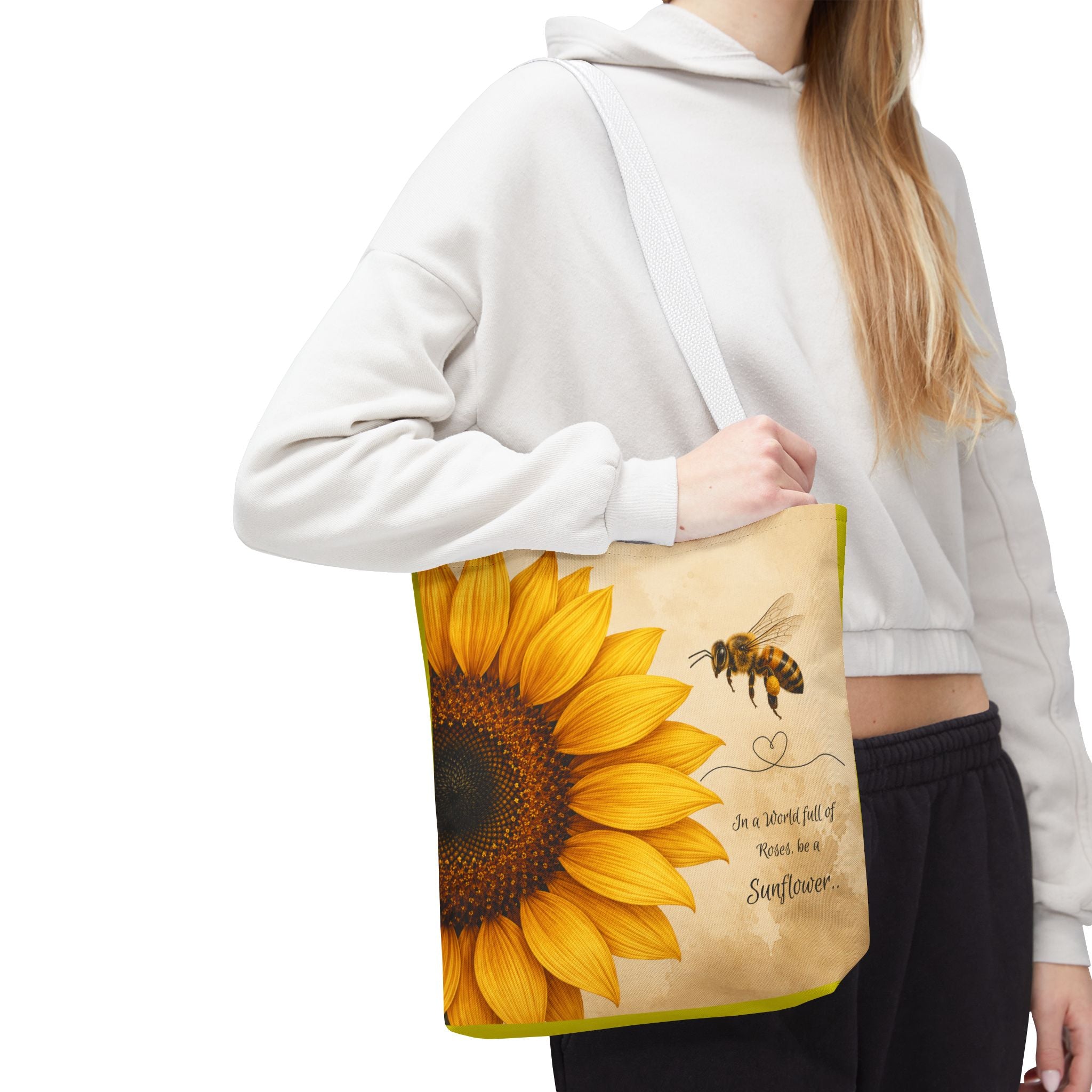 Sunflower & Bee Tote Bag