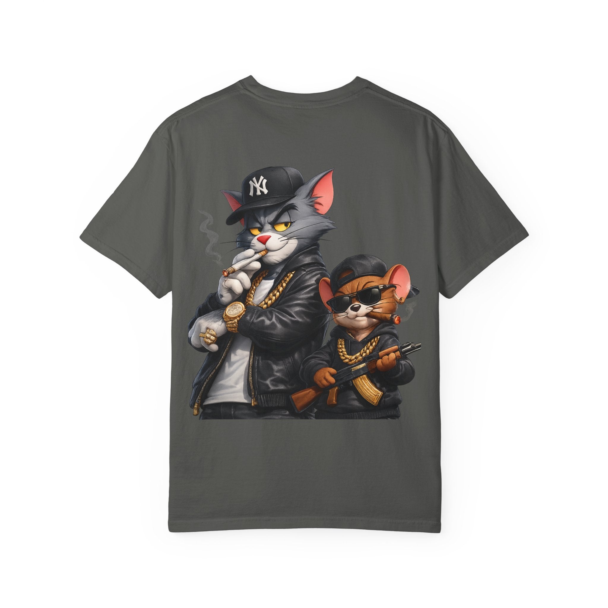 Gangster Cat & Mouse Graphic T-Shirt