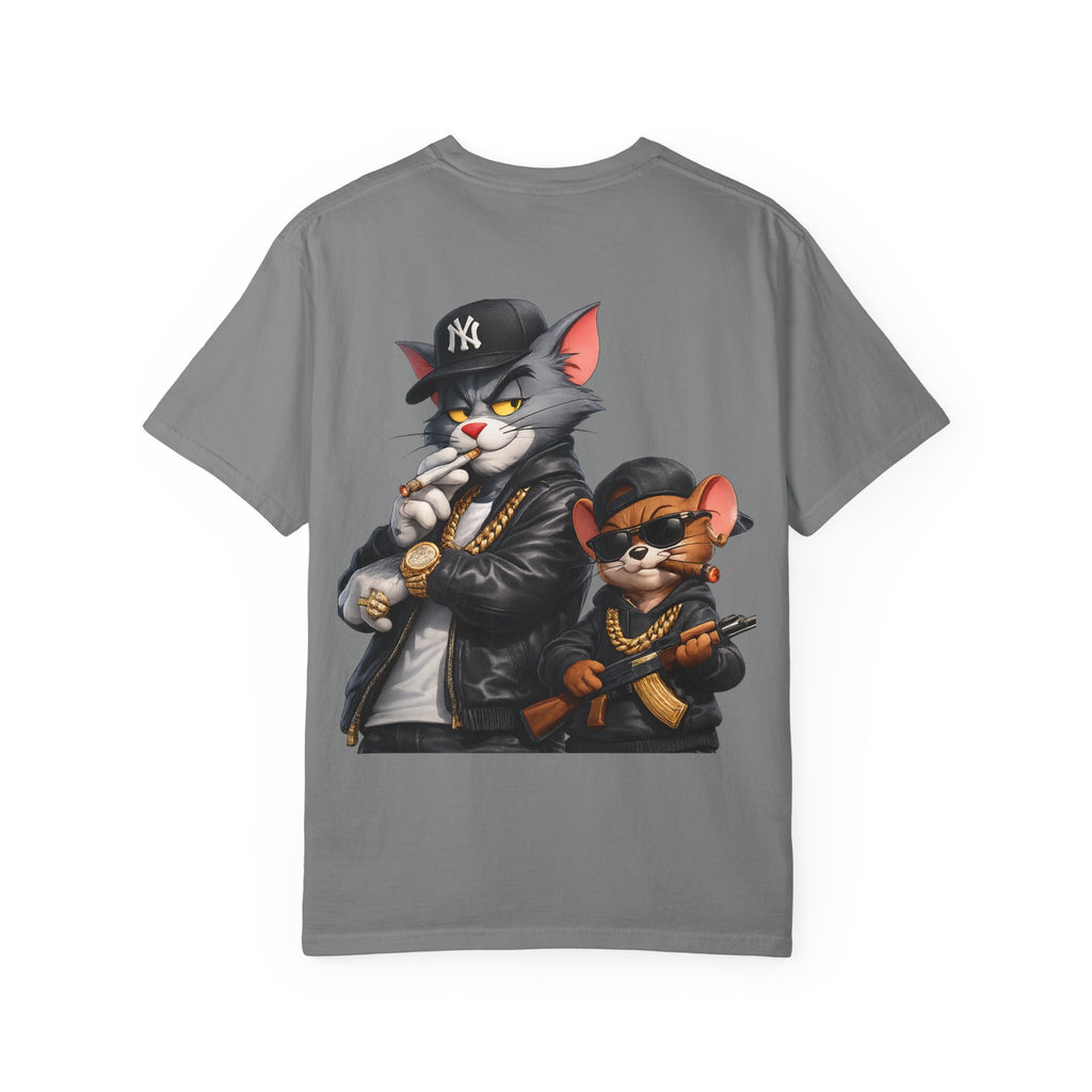 Gangster Cat & Mouse Graphic T-Shirt