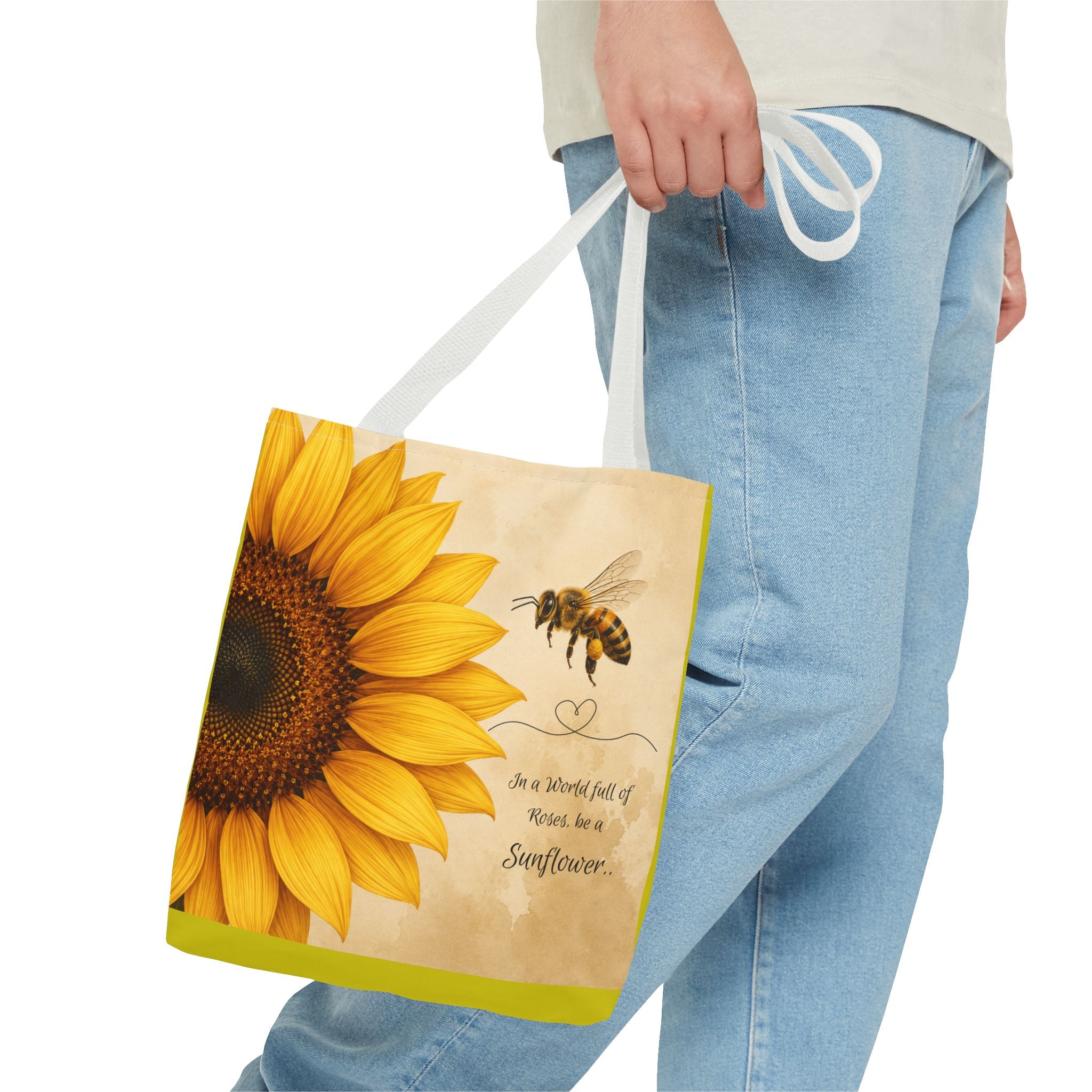 Sunflower & Bee Tote Bag